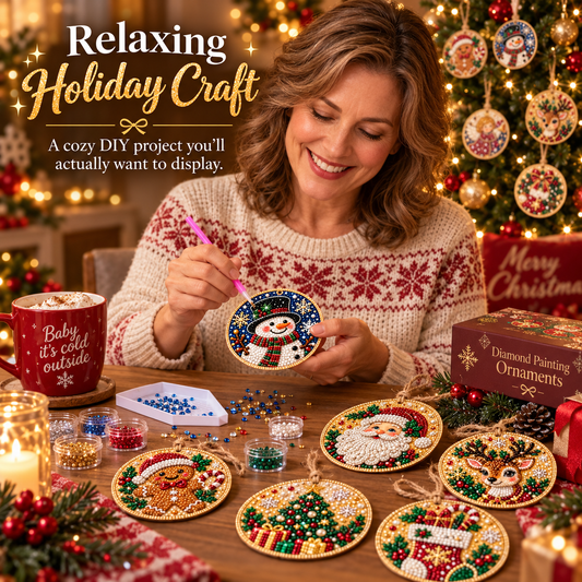 (🎄Early Christmas Sale - 49% OFF) DIY Diamond Painting Ornaments Kit
