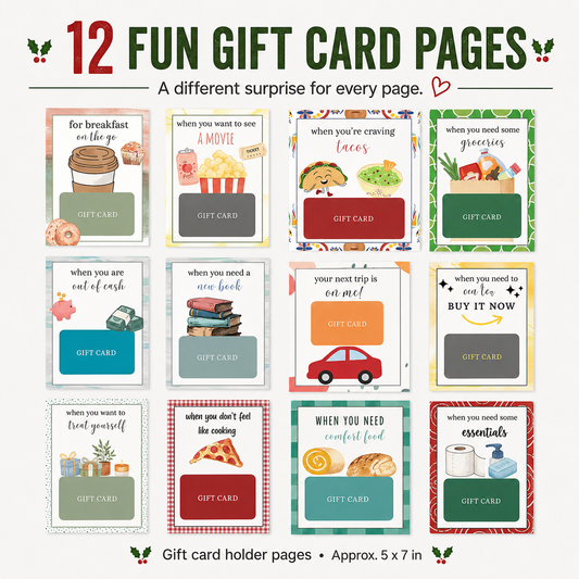 (🎄Early Christmas Sale - 49% OFF) Christmas Gift Card Book