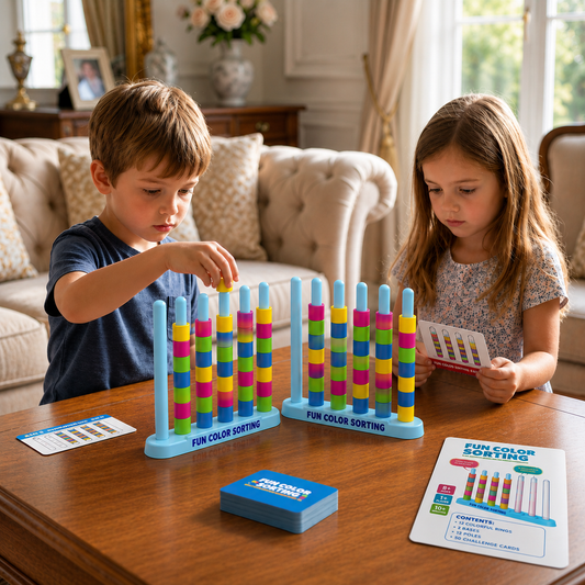 (🎄Early Christmas Sale - 49% OFF)  Color Stack Challenge – Fast-Paced Color Matching Party & Family Game